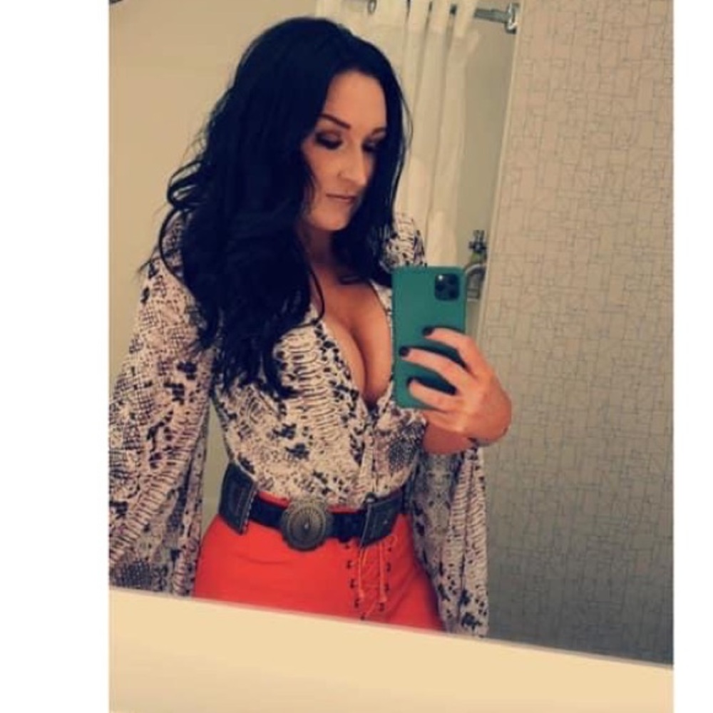 NWT Plunging Python Bodysuit